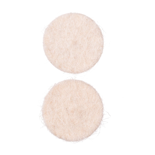 BLACKDECKER felt polishing pads BCRT8K35, round beige texture, product shown top view on white background.