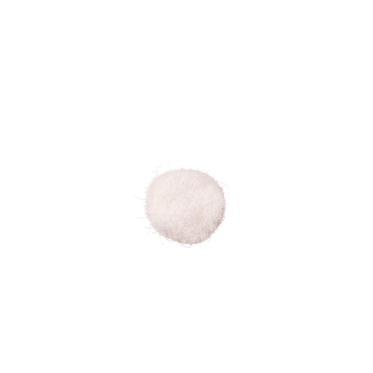 BLACKDECKER BCRT8K35 white round polishing pad, photography front view on white background.